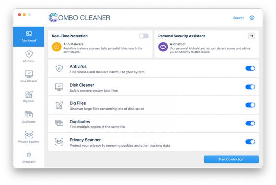 Combo Cleaner: Antivirus y optimizador de sistemas (para equipos Mac)