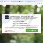 Sitio web utilizado para promocionar el secuestrador de navegadores Drop Tab 2