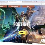 Fortnite V-Bucks Generator versión con apariencia de estafa 1