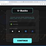 Fortnite V-Bucks Generator versión con apariencia de estafa 2