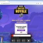 Fortnite V-Bucks Generator versión con apariencia de estafa 3