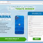 congratulations you are todays winner estafa iphone 11 gold