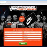 congratulations you are todays winner estafa tarjeta regalo nike