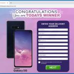 congratulations you are todays winner estafa samsung galaxy s10