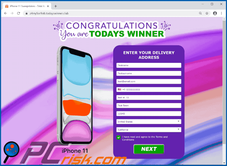 Congratulations You Are Todays Winner estafa gif