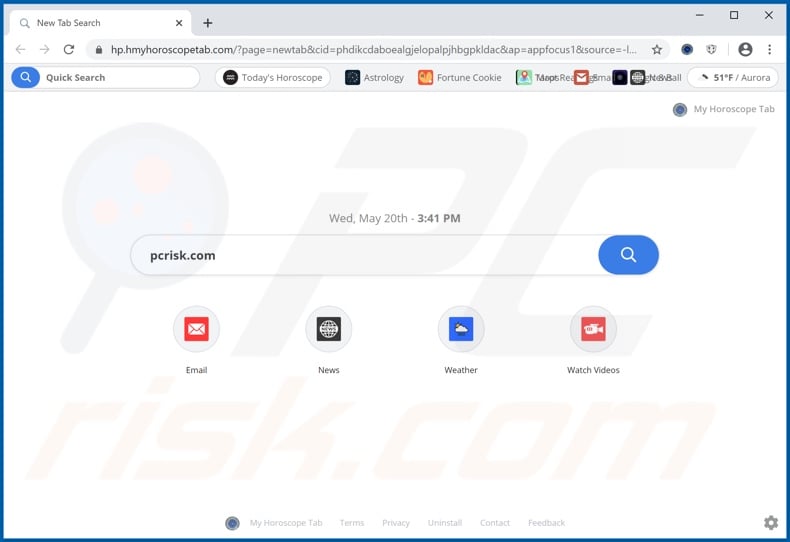 hmyhoroscopetab.com secuestrador del navegador