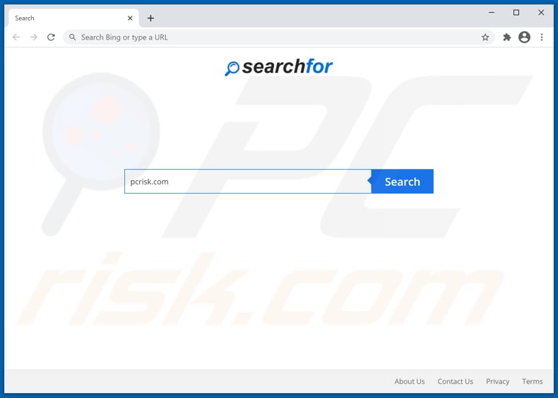 Secuestrador de navegadores searchfor.cc
