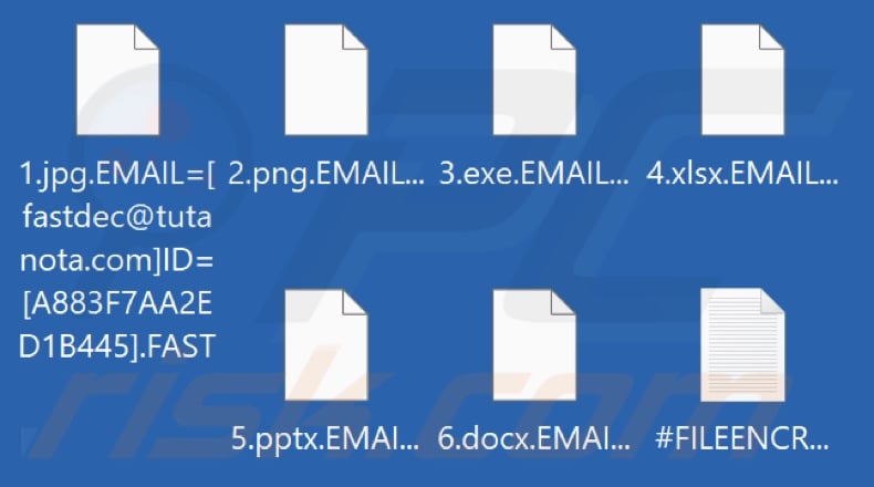 Archivos cifrados por el ransomware FAST (extensión .FAST)