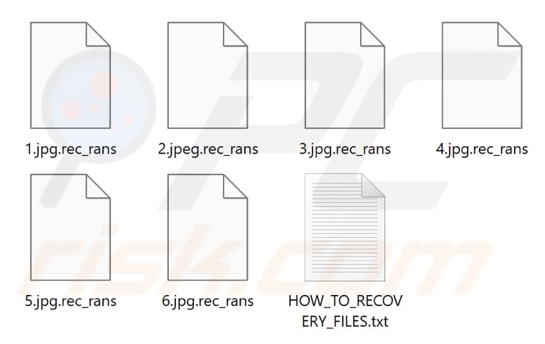 Archivos cifrados por el ransomware Rec_rans (extensión .rec_rans)