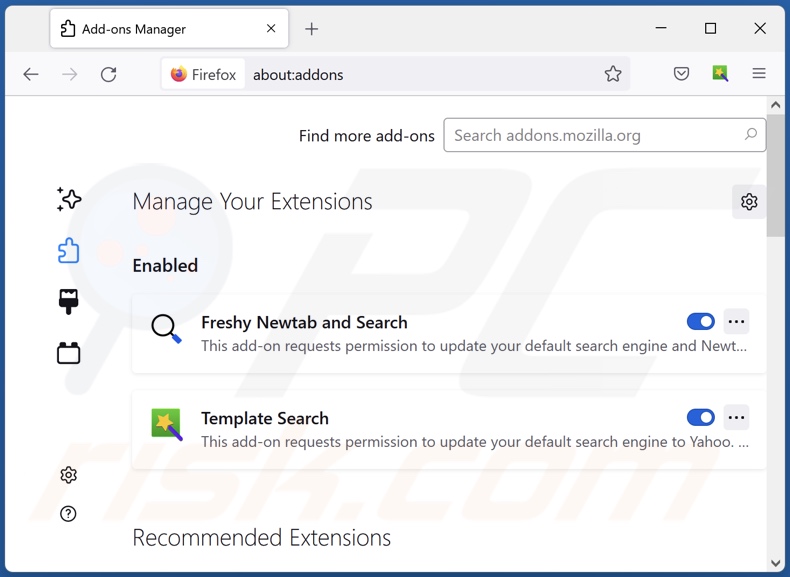 Eliminar las extensiones de Mozilla Firefox relacionadas con masterofvolume.com