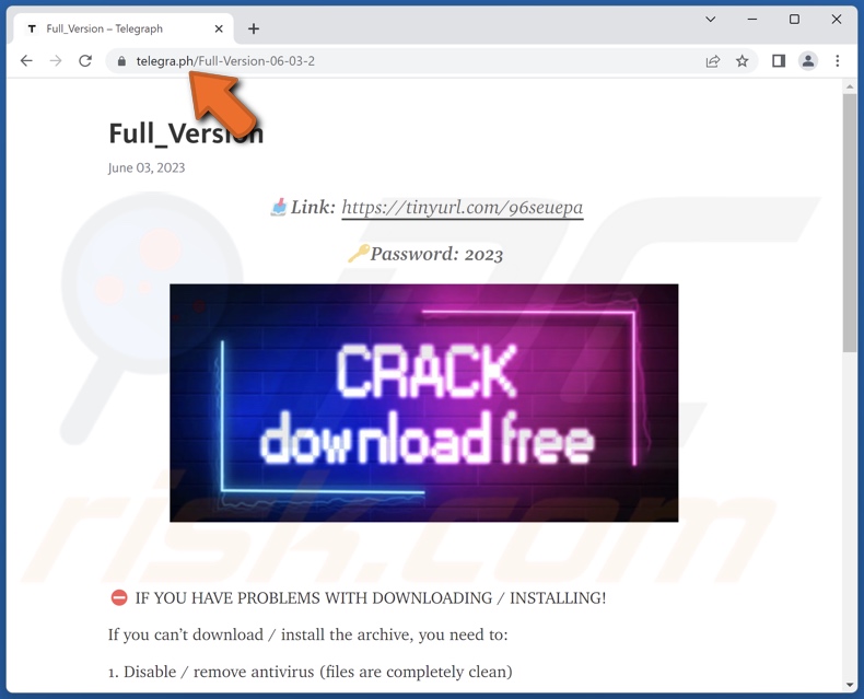 CustomerLoader malware promocionado en un sitio falso de descarga de software crack