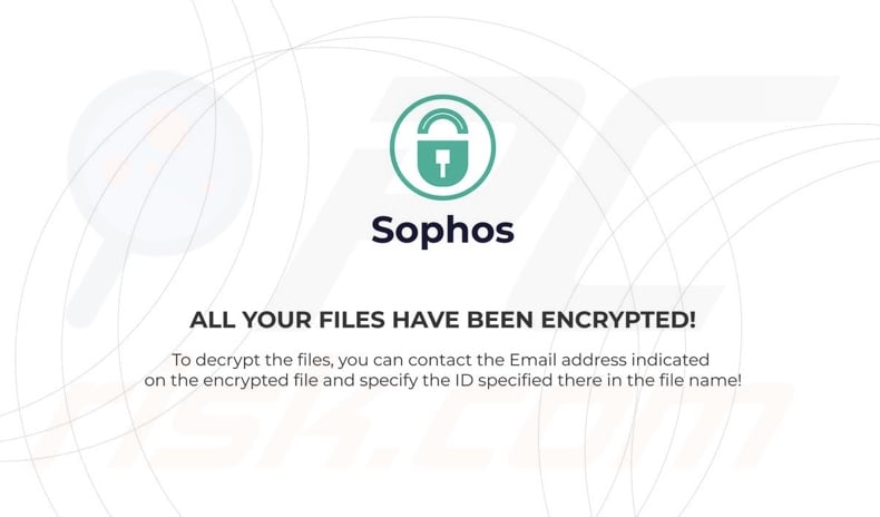 Fondo de escritorio del ransomware SophosEncrypt