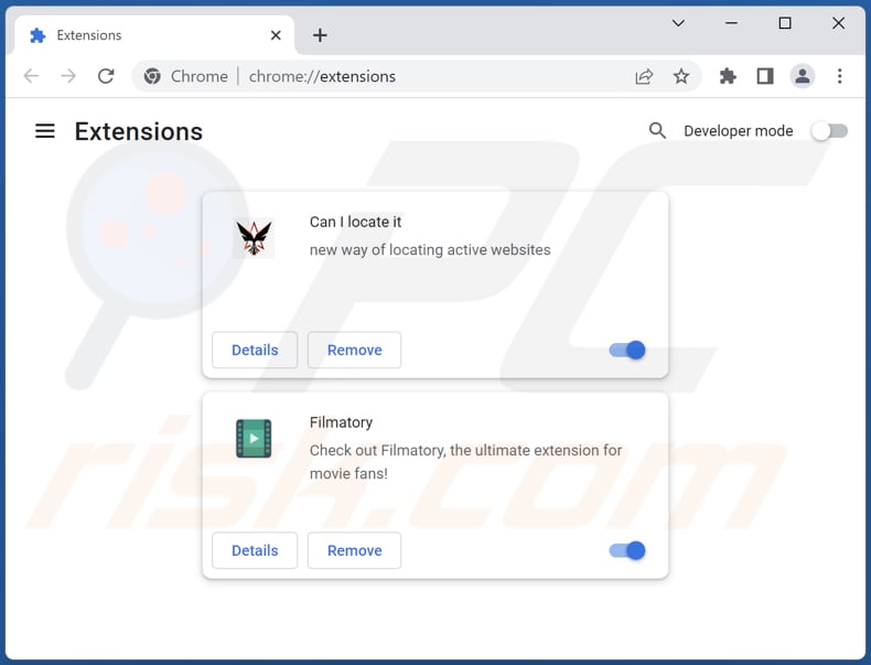 Cómo eliminar Altruistics miner de Google Chrome paso 2