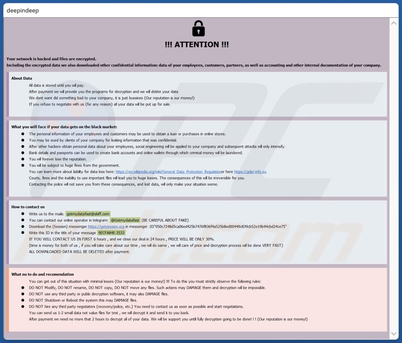 Archivo HTA del ransomware Gotmydatafast (info.hta)