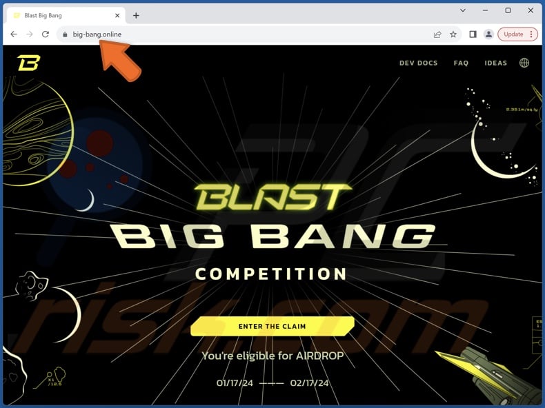 Blast Airdrop estafa