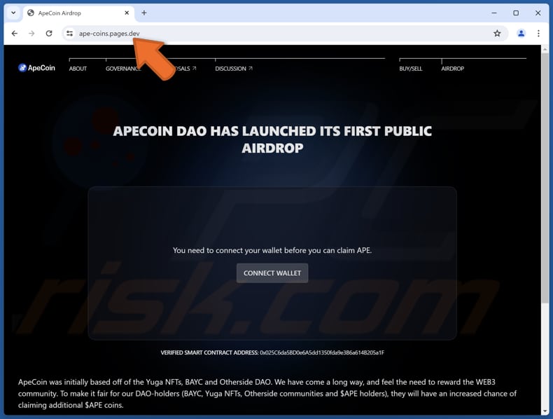 APECOIN Airdrop estafa