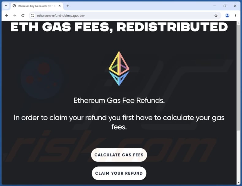 Ethereum Gas Fee Refunds estafa