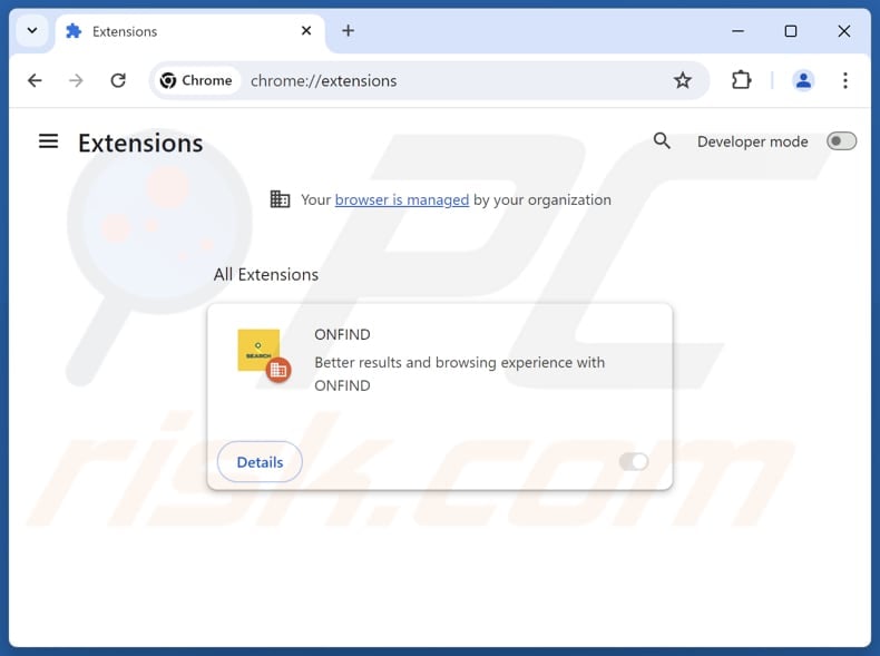Eliminación de las extensiones de Google Chrome relacionadas con findflarex.com
