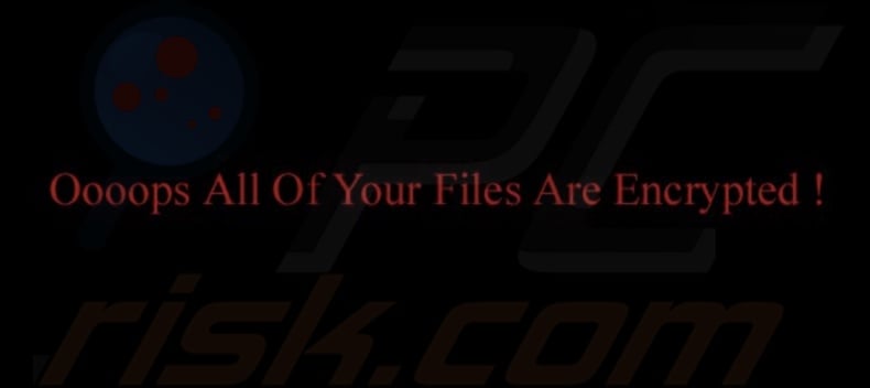 GhosHacker ransomware fondo de pantalla