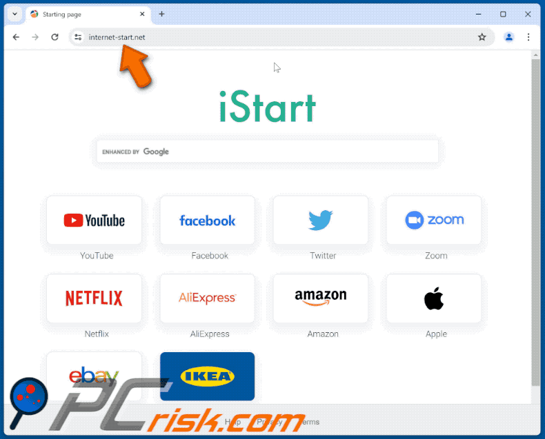 internet-start.net redirigir (GIF)