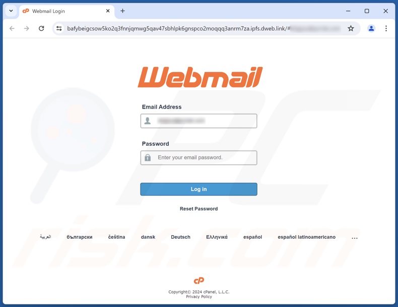 Roundcube Found Several Undelivered Messages correo electrónico fraudulento promovido sitio de phishing