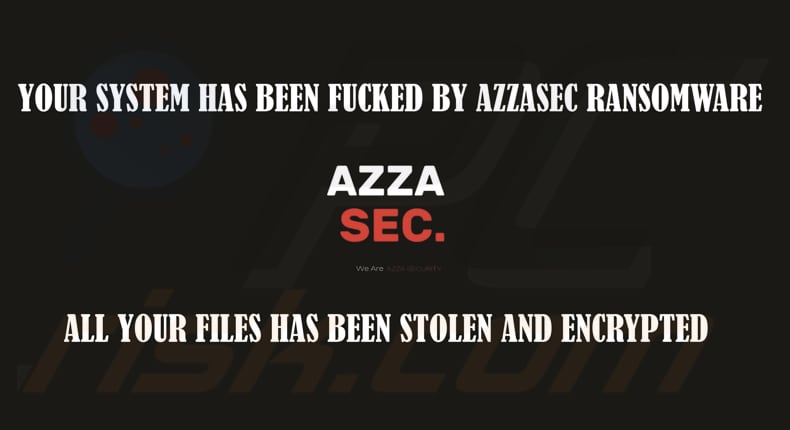 AzzaSec ransomware papel pintado