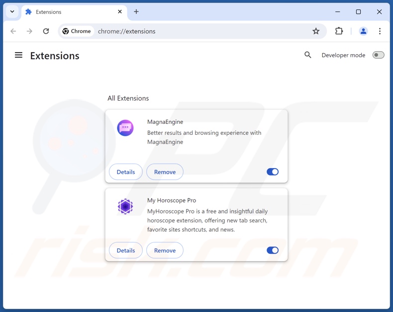 Eliminación de las extensiones de Google Chrome relacionadas con iadispatcher.com