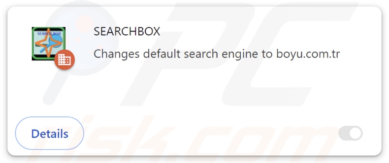 Secuestrador del navegador SEARCHBOX