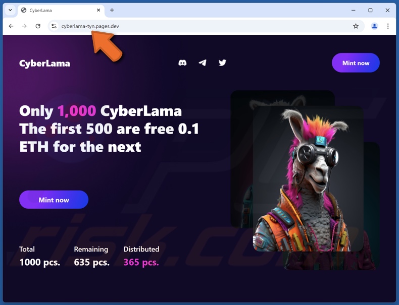 CyberLama Mint estafa