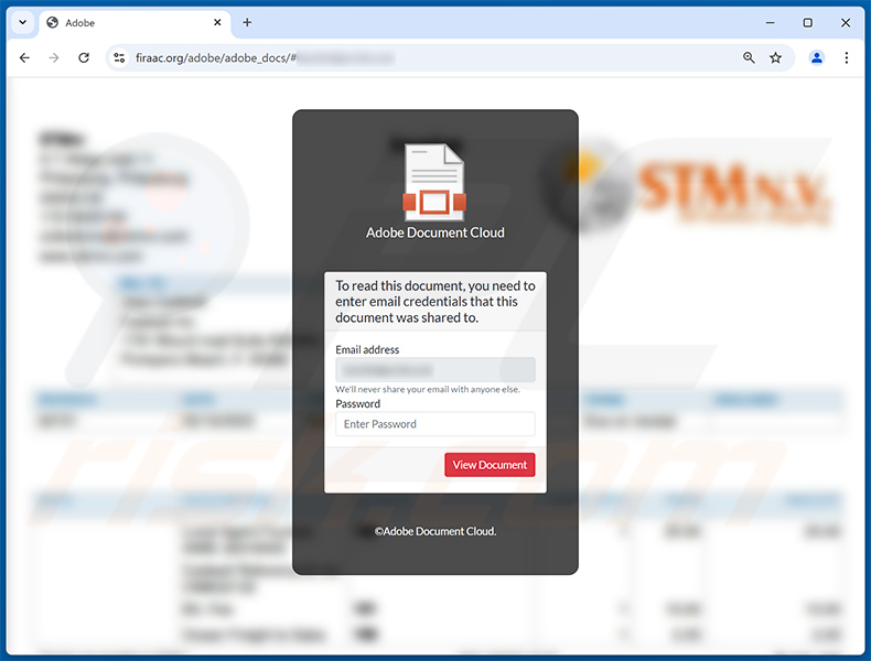 Sitio de phishing promocionado a través de una campaña de spam por correo electrónico de confirmación de pago (2024-08-27)