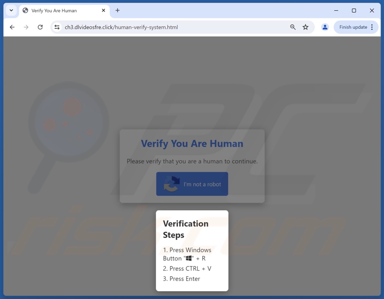 Verify You Are A Human (CAPTCHA) estafa