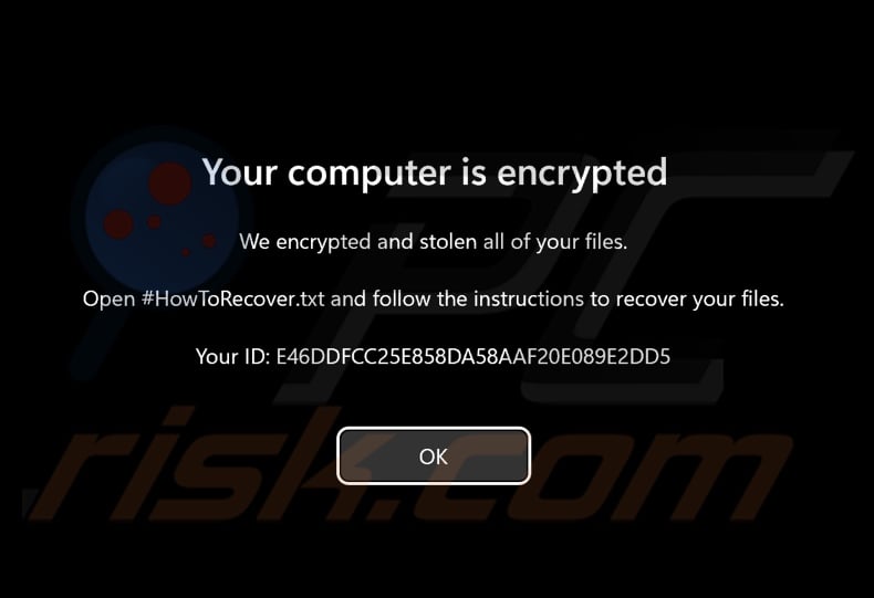 Mqpoa ransomware pantalla previa al inicio de sesión