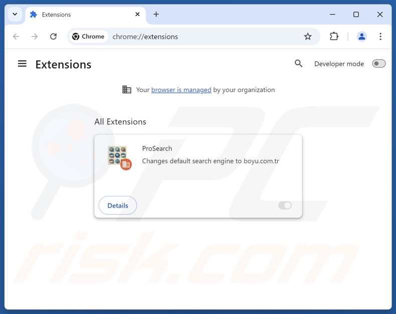 Eliminación de las extensiones de Google Chrome relacionadas con findflarex.com