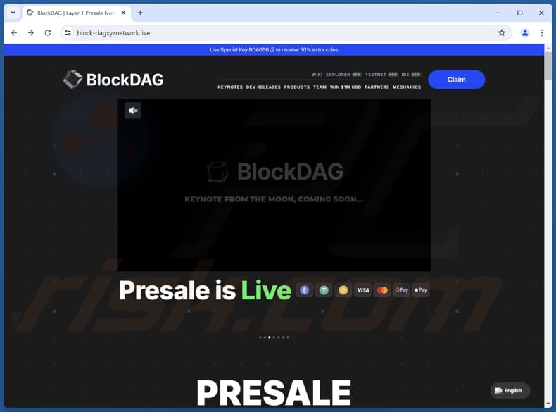 BlockDAG Presale estafa