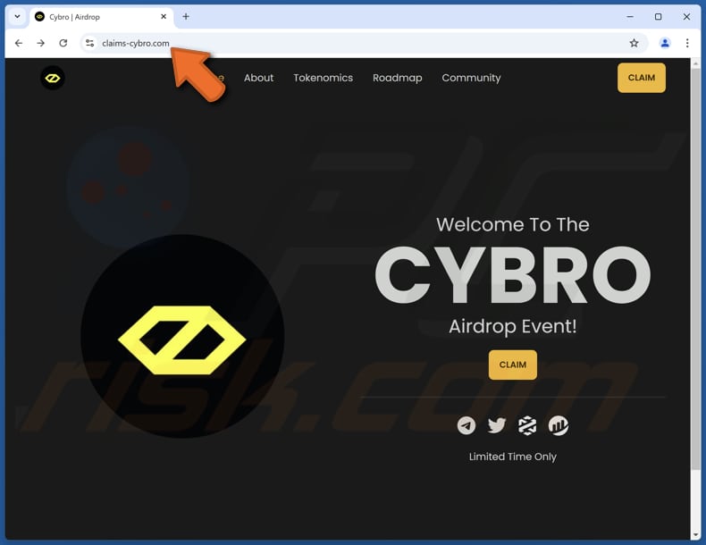 CYBRO Airdrop estafa