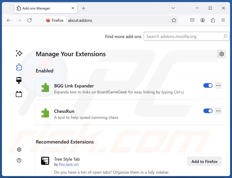 Eliminar extensiones de Mozilla Firefox relacionadas con goodtosearch.com