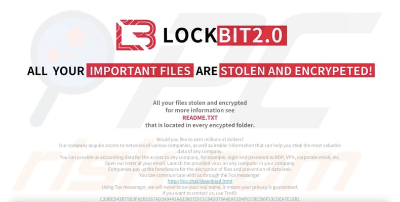 NotLockBit ransomware fondo de escritorio