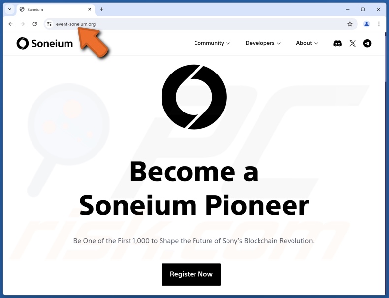 Soneium Registration estafa