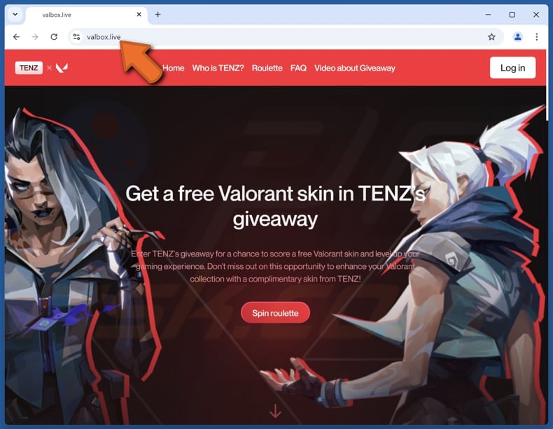 Valorant Skin Giveaway estafa