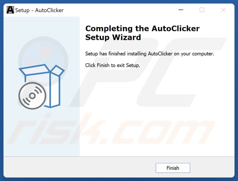 AutoClicker PUA configuración de la instalación