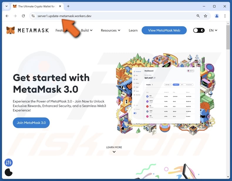 Join MetaMask 3.0 estafa