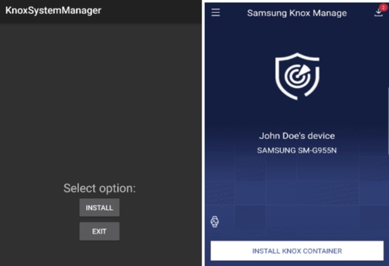 BoneSpy malware disfrazado de Samsung Knox Manage