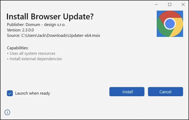 Un falso sitio de actualizaciones de Chrome propaga el malware CoinLurker