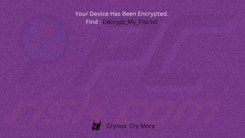 Crynox ransomware papel pintado utilizado por otra variante