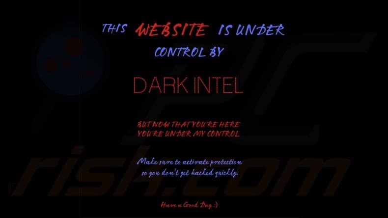 Dark Intel ransomware papel pintado