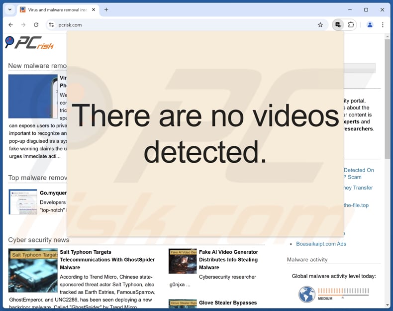 Pro Video Downloader adware aparición