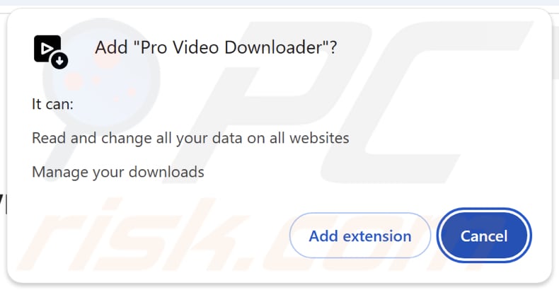 Pro Video Downloader adware permisos