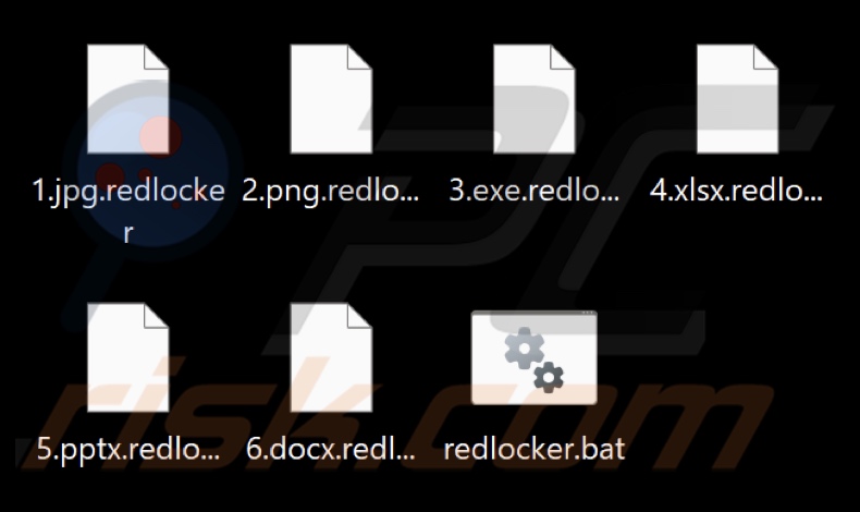 Archivos cifrados por el ransomware RedLocker (extensión .redlocker)
