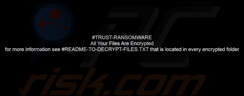 TRUST FILES ransomware papel pintado