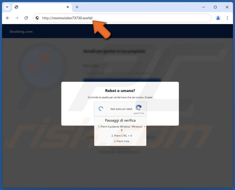 booking.com estafa por correo electrónico sitio web engañoso 2